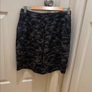 lululemon athletica Black Camouflage Mini Skirt